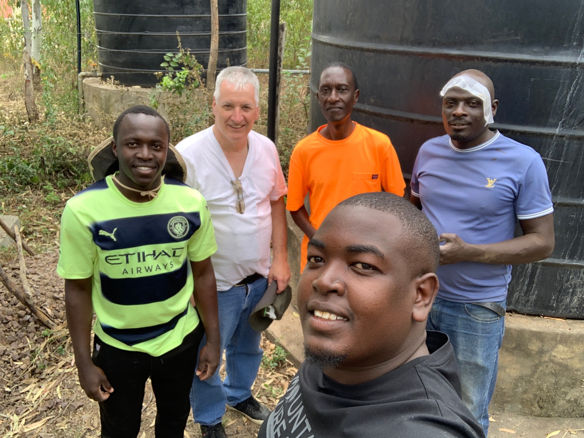 David Purkey meeting community leaders in Kenya